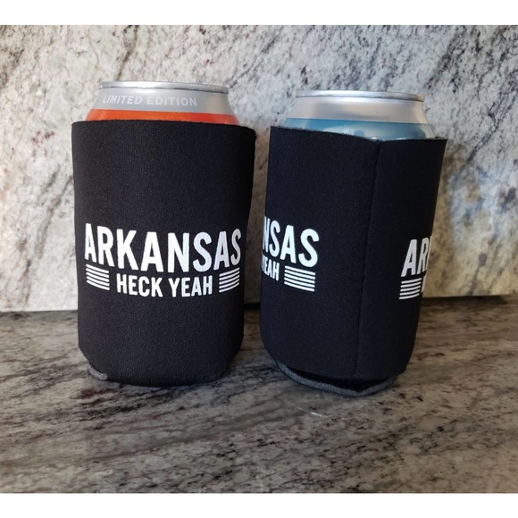 Arkansas Heck Yeah Can/Beer/Soda/Pop Koozie/Coozie~2 Koozies ~ NEW - Picture 2 of 3